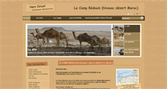 Desktop Screenshot of camp-bedouin-maroc.com